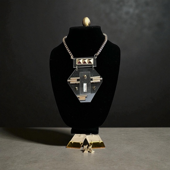 Jewelry - FREE ring with the Geometric Silver and Gold Necklace